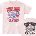 【再々販】アイスクリームBoy&Girl☆アメリカンレトロ　両面　WM～WL•S～XL Tシャツ【受注生産品】