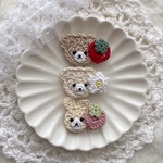 ベビーヘアクリップ くまさん、うさぎさんセット ♡⃜ No.13