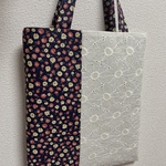 大人かわいいお花刺繍のA4トート