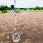 銀龍彫水晶　天然石サンキャッチャー