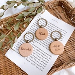 ネーム　キーホルダー　お名前　木製　名入り　ウッド