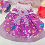 ハロウィン🎃ふんわりワンピース☆エプロン風ワンピース　犬服　犬ハロウィンワンピース　犬ワンピース　