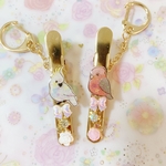 [オーダー] キークリップ キバタン&モモイロインコ