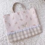 ★送料込★*Milly*レッスンバッグ*ピンクくま柄*入園入学グッズ