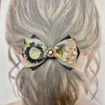 【再販】インド刺繍リボン✲*ﾟ バレッタ・ヘアクリップ