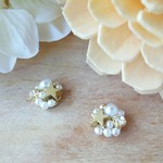 ホワイト スター ピアス、イヤリング