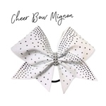 キラキラチアリボン縁取り♡CHEER BOW名前チーム名