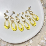 【uka様専用】💛ミニクリアフープのピアス