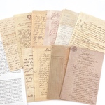 アンティーク デザインペーパー 60枚set 《hand written》[P247]