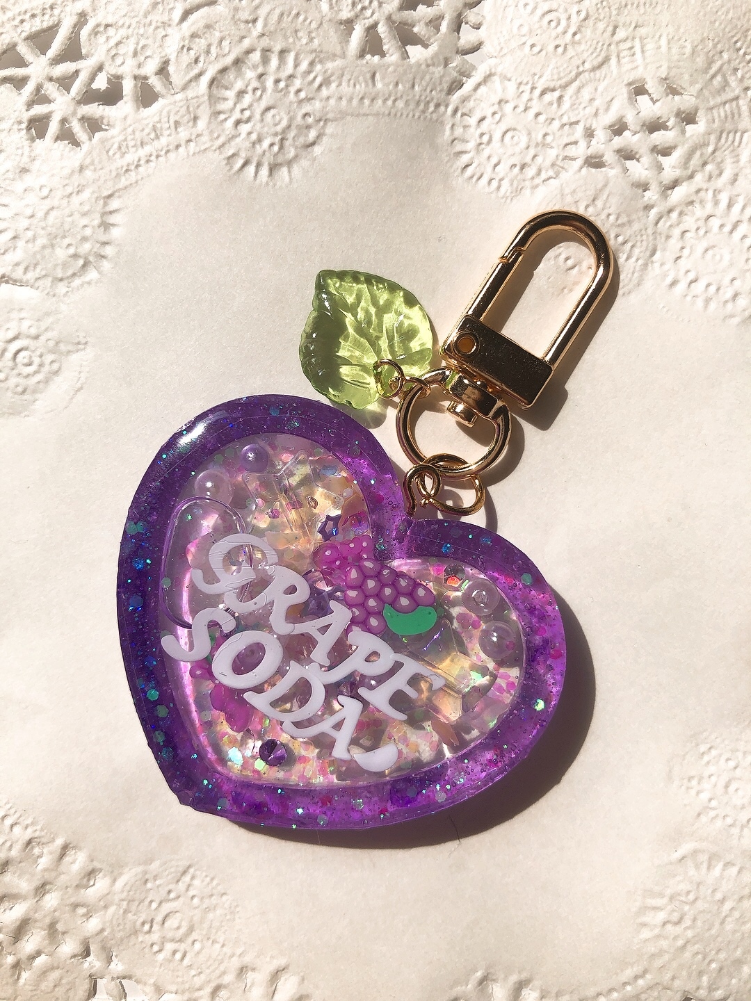 ⌘選べる5色♡カラフルビーズキーホルダー♡3連⌘ - ⌘sanso