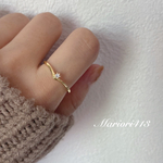 silver925 シンプル一粒ジルコニアring♡