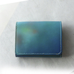 革 コンパクト財布　joyfull sky 　