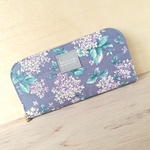 華やか♥軽い長財布🖤ヒヤシンス♩お花♪通帳ケース♪ラウンドファスナー♩春財布♬