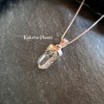 【奇跡を纏う】｢レアメタルを含む水晶｣"Stibnite in quartz"/シルバーカラー/KakeraPlants
