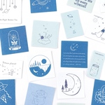 韓国風 イラスト シール 60枚set 《night》 [F521]