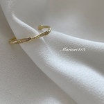 silver925 ジルコニアねじれring♡