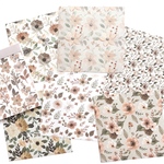 フラワーデザインペーパー40枚入 ＊smoky(brown)＊ [P062]