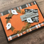 【ハロウィンカード】HALLOWEENリース①
