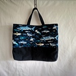 【Sale】サメ🦈のレッスンバッグ（キルティング）