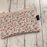 母子手帳ケース★リバティ 通帳☆ チェリー・ドロップ<Cherry Drop> ☆Mサイズ　お薬手帳ケース　通帳ケース