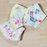 子供size　立体マスク　ダブルガーゼ　　猫　3枚セット