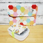出し入れらくらく！お弁当袋 北欧 亀甲柄