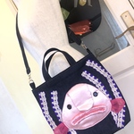ニュウドウカジカなショルダー付きトートバッグ★