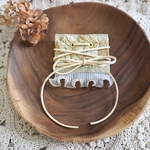 【新作】インド刺繍リボン　ヘアアクセサリー　green