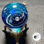 大玉　宇宙玉レジン惑星　レジンネックレス