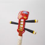 かんざし「三味線」猩々緋５（しょうじょうひ）（七宝）