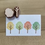 北欧風ツリー🌳かわいい木の消しゴムはんこ　
