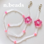 《𝙉𝙀𝙒》子供用🌸💓マスクチェーン　マスクストラップ　マスクホルダー　マスクコード　ビーズアクセサリー