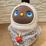 甚平パジャマ🍎らぼっとりんご飴付き（水玉ブルー）