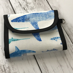 ミニ財布　子供財布　お財布【受注制作】サメ柄　バイアス　ホホジロザメ　シュモクザメ　ジンベイザメ