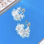 ゆらゆらオーロラフラワーピアス/イヤリング　plaisir プレジール