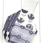 ▼ワンハンドルbag▼北欧テイスト／ゲミュートリッヒカイト／パッチワーク柄(グレー系)    