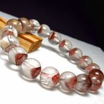 40%OFF中《レッドピラミッドファントムクォーツ　11mm》3410（1点物現物画像）