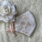 【新作】上品リリー✴︎刺繍レースマスク✴︎両面クレンゼ✴︎3サイズ