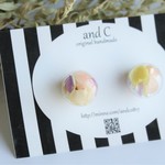 ▼△送料無料▲▽紫緑黄のピアス