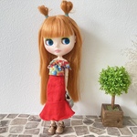 2点セット　マーメイドスカート　オフショルダー　リカちゃん　ブライス