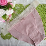 ふんどしパンツ　ふんどしショーツ　☆くすみピンク楽ちんストレッチレース☆