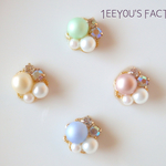 再販 パステルビジューピアス／イヤリング