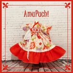 8/15まで特別価格■朱色の和柄の着物ドレス３点Set.-金魚姫-