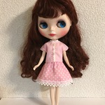 再再販♪ 22センチドール 半袖ブラウス ピンク