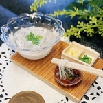 夏の定番メニュー　ミニチュアフード   そうめんセット