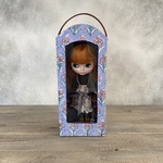 ブライスドールバッグ（ドーム型）インド綿ブルー&ピンク