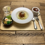 ◆ミニチュアフード　ミートソースパスタ◆