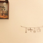 ワイヤーで作ったガーランド☆