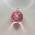 【JINガラス 気まぐれ試作室】収束宇宙 ピンク ハートオパール入り