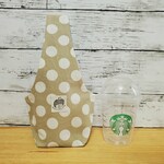 たためるタンブラーケース　ドット柄　ベージュ